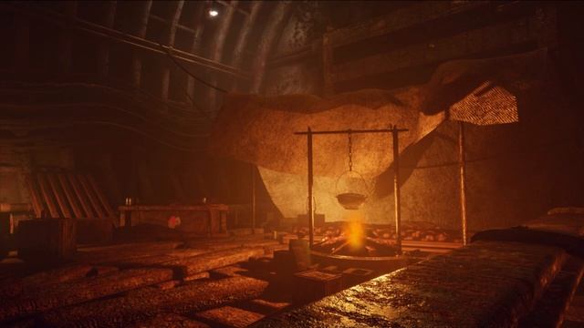 Metro 2033 Tunnel | Cozy Campfire | ASMR Ambience