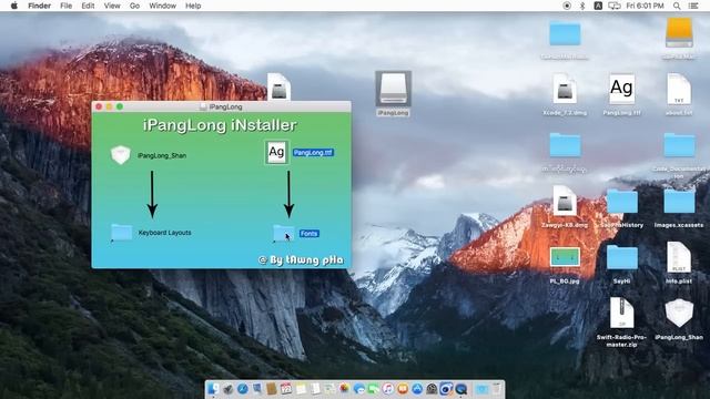 Install PangLong Font & Keyboard On Mac OSX 2016