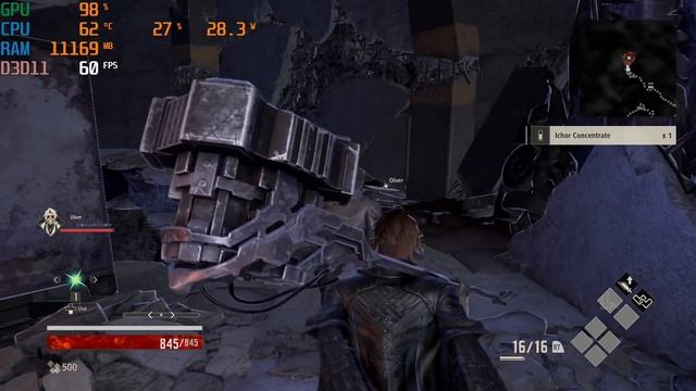 One Netbook OneXPlayer 1165G7 - Code Vein - Performance Check 1080p And 800p (high, Med, Low)