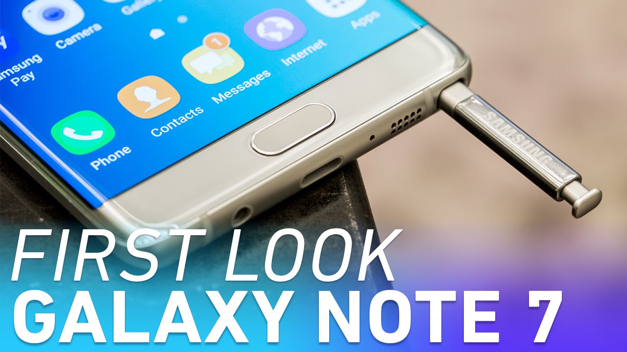 Первый взгляд на Samsung Galaxy Note 7