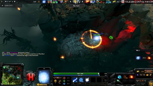 NiP.Handsken Sneaky Aegis Snatch Vs. New Na'Vi.Dota 2 Squad