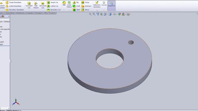Circular Pattern In Solid Works