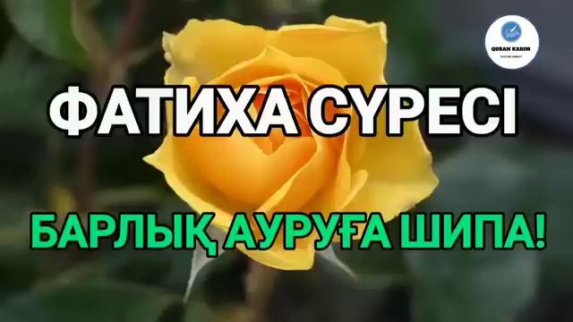 Фатиха сүресі барлық ауруға шипа