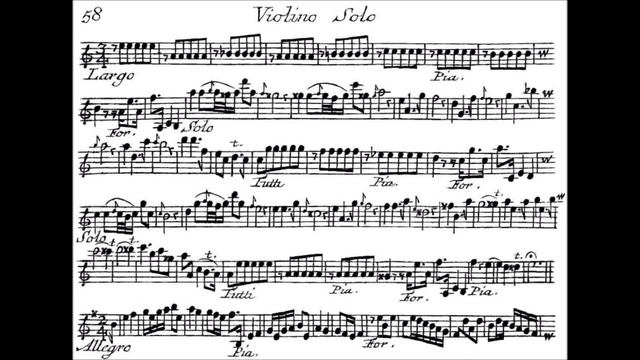 Locatelli, Pietro A. Violin Concerto L'Arte del violino Op.3 no.8