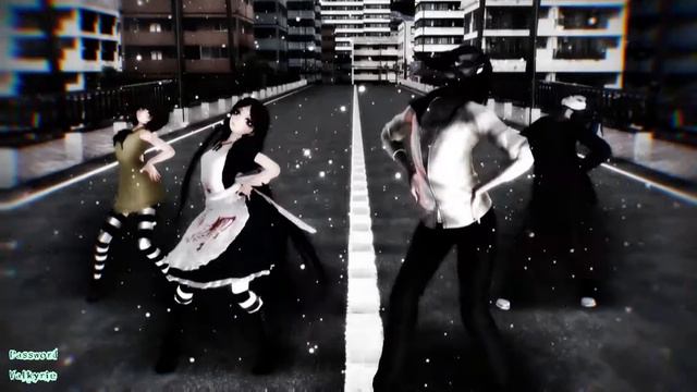 【MMD】Poker Face 【Jeff, Alice, Sally Face, Fran】