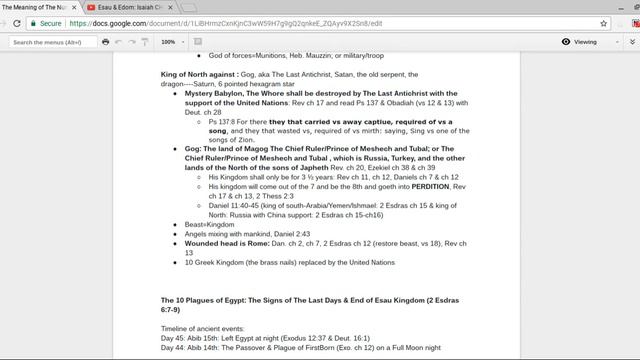 Israelites & Gentiles: American President # 45 & The Plague Of Darkness