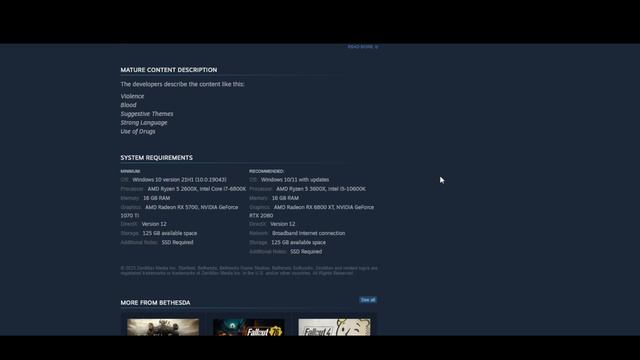 STARFIELD - PC File Size, System Requirements, Pre-Download Date & Top Third Selling Steam Game