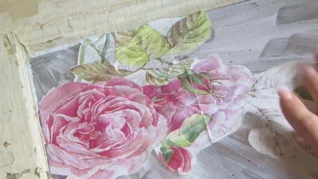 How To Decoupage A Glass Window Shabby Chic