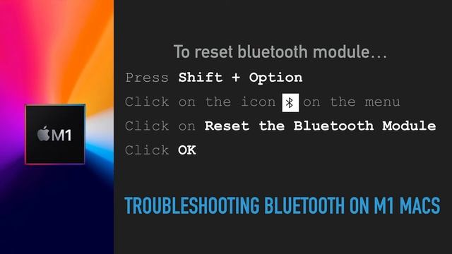Fix Bluetooth For M1 Macs