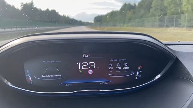 Peugeot 5008 Przyspieszenie 100 -140 Km/h Benzyna 1.2 PureTech 130 KM, EAT8
