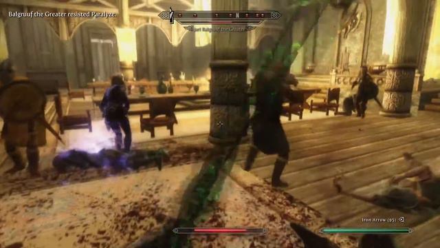 Skyrim Enchanting Bow With  Enchanting Potion +900% Paralyze