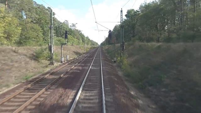 4K Führerstandsmitfahrt Cab Ride Berlin Schönefeld nach Frankfurt Oder über Köpenick Fürstenwalde