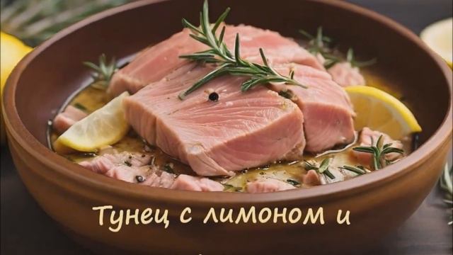 ✅ Тунец с лимоном и розмарином