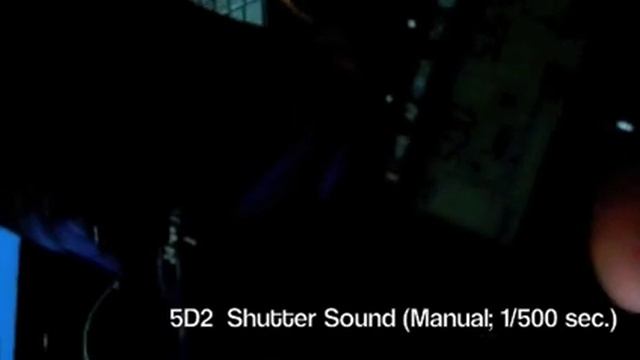 Canon 5D Mark 2 Shutter Sound