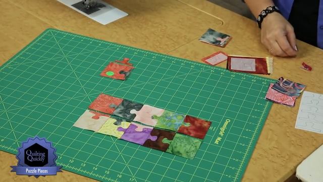 Quilting Quickly: Puzzle Pieces - A Wall Quilt With Batik Puzzle Pieces!