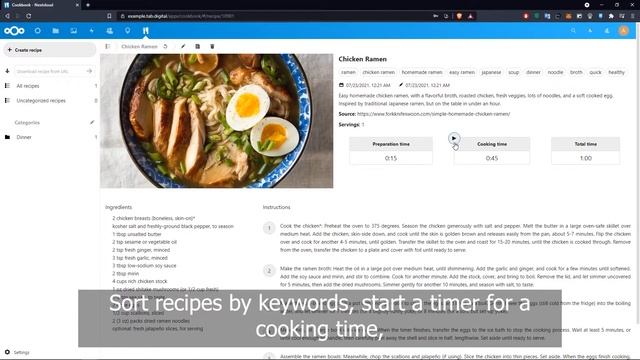 How To Use Cookbook App In Nextcloud