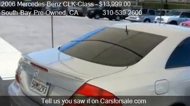 2006 Mercedes-Benz CLK-Class CLK500 Coupe For Sale In Torran
