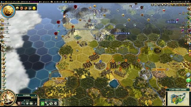 America Trolling Me HARD In This Game - Civ 5 Sapiens As Askia [Part 2]