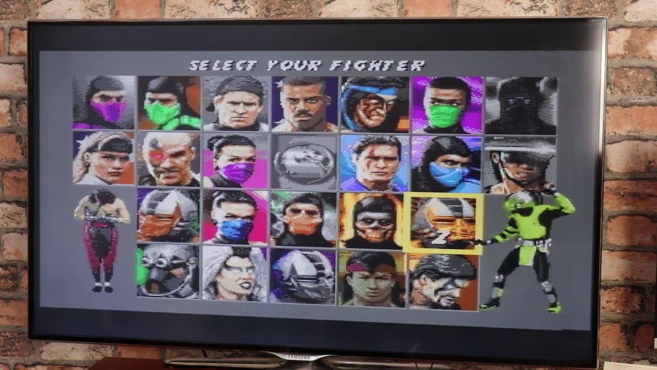 Sega Mega Drive 2, играем в MK 3, на приставке из 90-Х