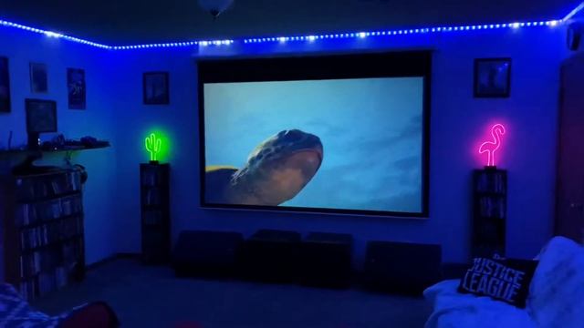 Vankyo V620 LED Projector And Custom Budget Home Theater 106” Screen Preview