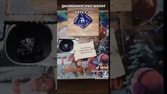 Q Workshop Advent  Dice Calendar Day 1-10 #advent #dice #dnd #dungeonsanddragons #holiday #qworksho