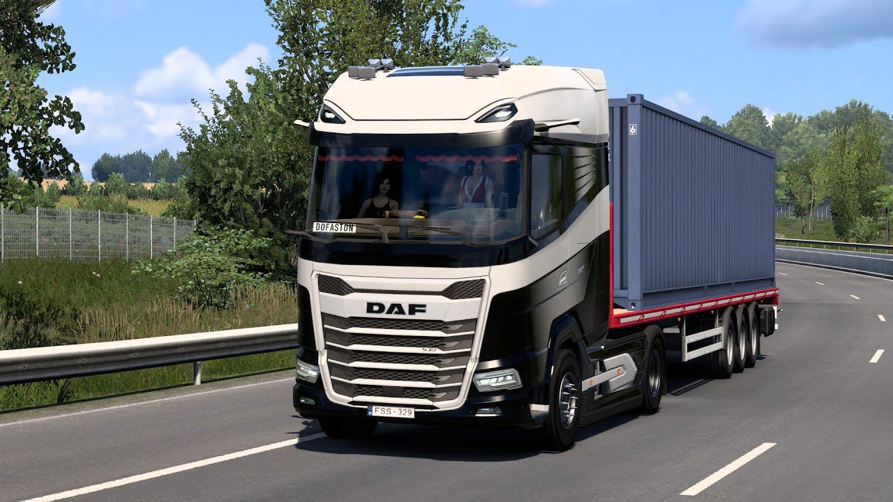 [ETS 2] DAF 2022 Animated Girls EnJoined Delivery