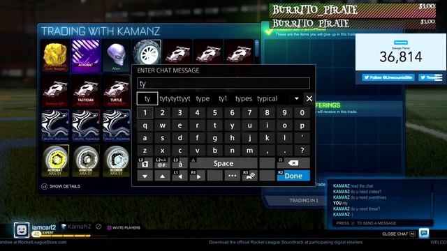 BIGGEST DONATION EVER *WHITE ZOMBAS* ON ROCKET LEAGUE!! (Part 5)