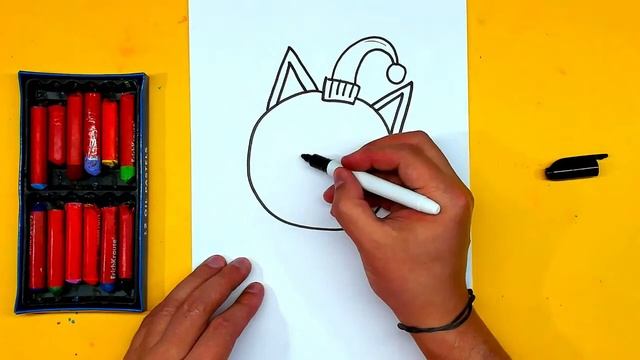 Карамелька и ДРУЗЬЯ ? РыбаКит папа рисует