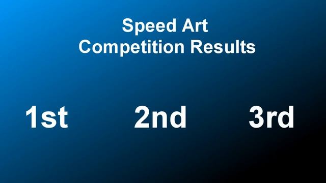 Speed Art Competition Results