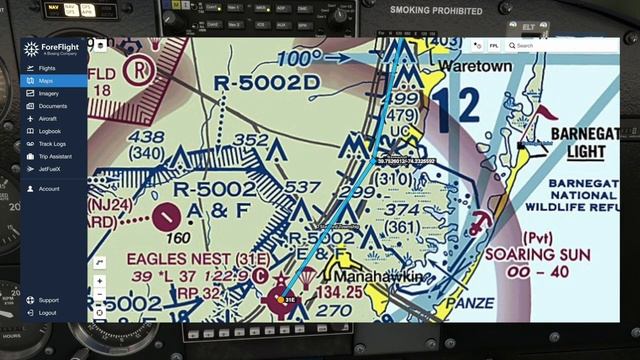 Microsoft FlightSimulator 2020 Cessna Skyhawk VFR Flight: 31E Eagle's Nest To 3N6 Old Bridge