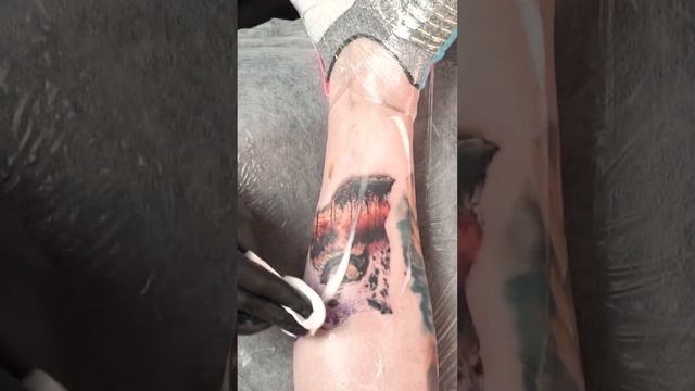 Realistic Jaguar Tattoo On Fire ? Watch On My Channel The Incredible Process Of Creating This Art