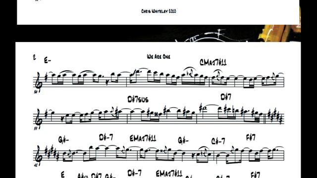 Art Porter - We Are One | Sheet Music With Backing Track For Saxophone Alto | Jazz Scores