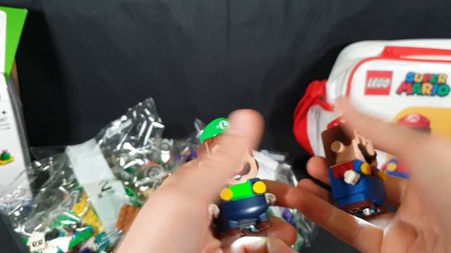 Unboxing: Lego Super Mario Luigi Starter Course, Bee And Frog Mario Power Up Packs + Carry Case