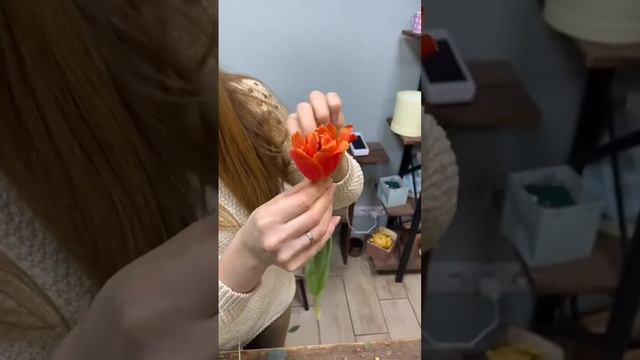 Как вывернуть тюльпан ?