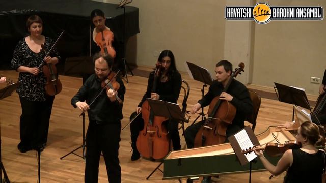 Giuseppe Tartini - Violin Concerto  - Largo Andante - Croatian Baroque Ensemle