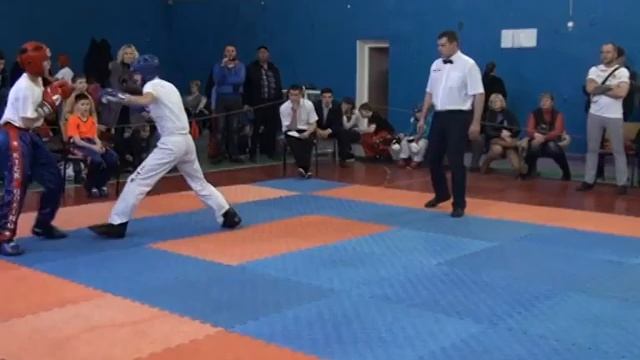 Бобров Роман  1.2 ЛАЙТ 14.02.16 Чемпионат и Первенство г.Севастополь по кикбоксингу WAKO