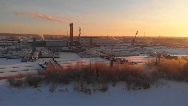 Поселок Самусь с высоты птичьего полета