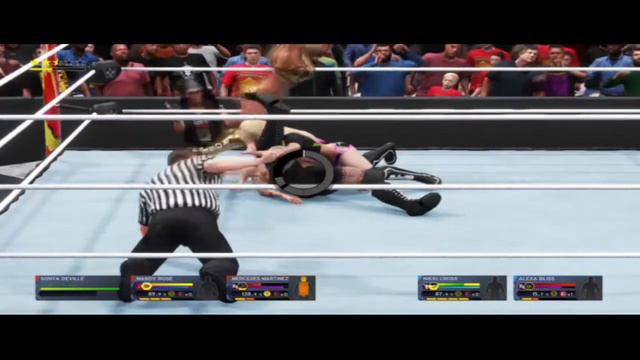 Alexa Bliss & Nikki A.S.H Vs Mandy Rose & Mercedes Martinez WWE NXT WWE2K20 Universe Mode