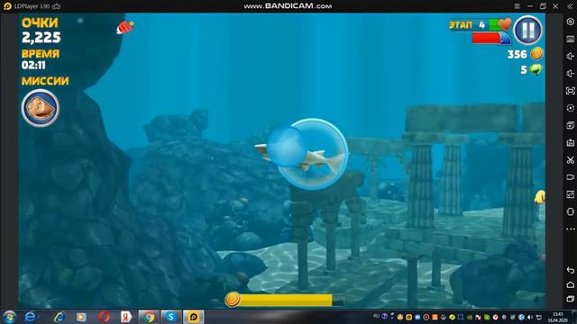 ///обзор игры Hangry Shark///