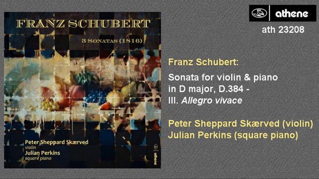 Schubert  - Sonata For Violin And Piano (period Instruments)
