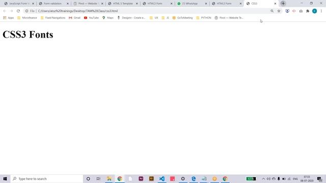 Session 15: CSS2 & CSS3 - For Training Call/Whatsapp :9652532753