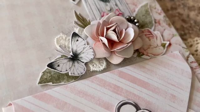 Свадебная сберкнижка. Свадебный альбом на кольцах. Альбом ручной работы. Скрапбукинг.