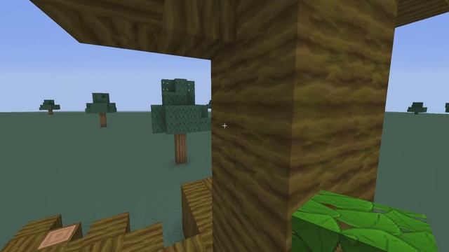 КАК ПОСТРОИТЬ КРАСИВОЕ ДЕРЕВО В МАЙНКРАФТ !