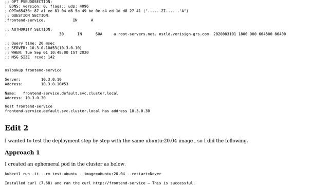 Curl & Wget Cannot Resolve Internal Dns Names Within The Aks Cluster But Nslookup , Host , Dig...