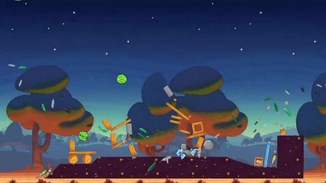 Angry Birds Seasons Abra-ca-Bacon Bonus #2 100% Feather Mighty Eagle Walkthrough