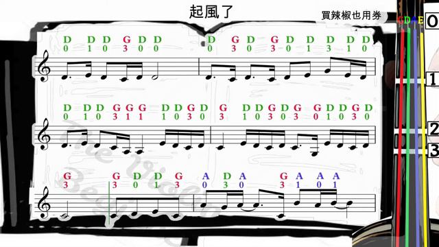 起風了 | 買辣椒也用券 | 小提琴樂譜 [指法] | The Wind Rises | Violin SHEET MUSIC [With Fingerings] [Level 4]