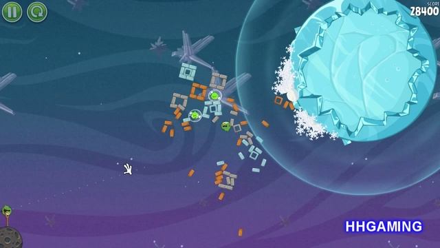 Angry Birds Space - Walkthrough 2-16 3 Stars Cold Cuts Level Guide How To Get Three Star Levels