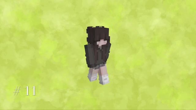 Aesthetic Green Theme Minecraft Skins W/ Download Links! ☘️