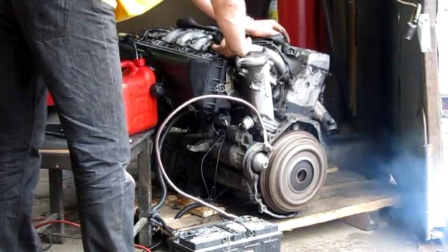 Тест двигателя Mercedes Benz W124 3.0 D /Engine Test Mercedes Benz W124 3.0 D