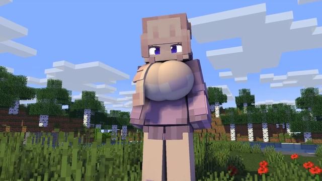 Giantess Growth Minecraft Animation |shorts #4